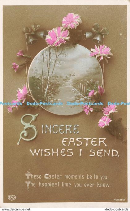 R607845 Sincere Easter Wishes I Send E A Schwerdtfeger 1914