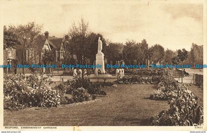 R645363 Bedford. Embankment Gardens. Photochrom