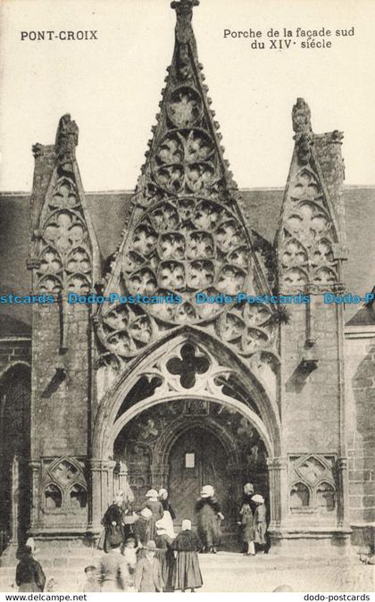 R650124 Pont Croix. Porche de la Facade sud du XIV siecle