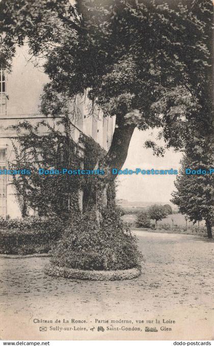 R670065 Chateau de la Ronce. Partie Moderne. vue sur la Loire. Sully sur Loire.