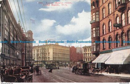 R673213 Mich. Lower Monroe Street. Grand Rapids. Will P. Canaan. 1909