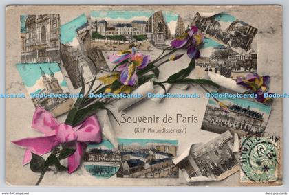 R774115 Souvenir de Paris XIII Arrondissement Multi View 1907