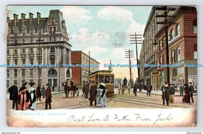 R777696 Paterson N J Market Street Tuck Series No 2071 1907