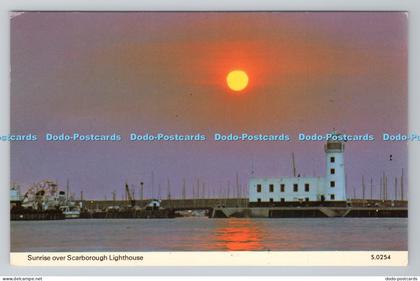 R786887 Sunrise Over Scarborough Lighthouse E T W Dennis Scarborough 1978