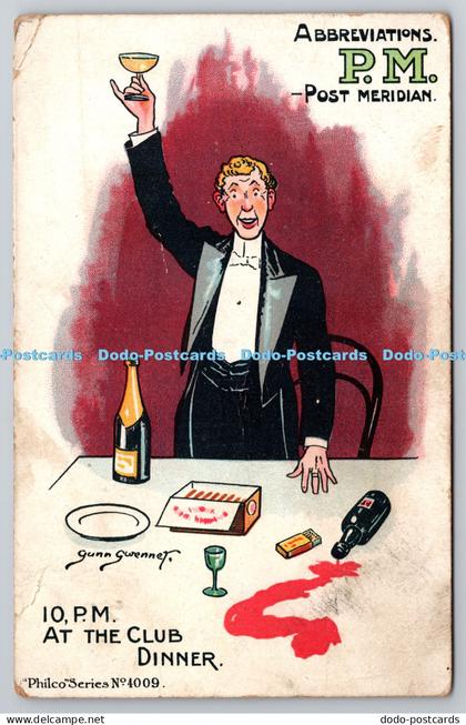 R816029 Abbreviations P M Post Meridian 10 P M At the Club Dinner The Philco Gun
