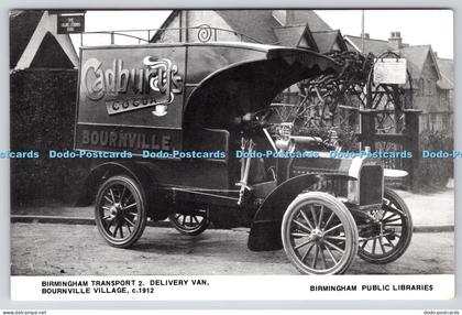 R816917 Bournville Village Birmingham Transport 2 Delivery Van Birmingham Public