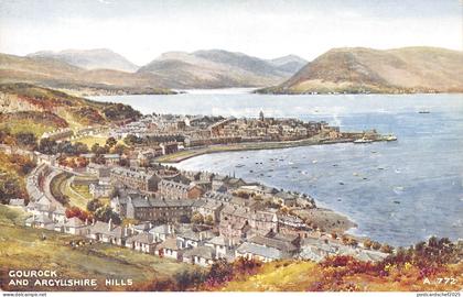 uk13557 gourock and argyllshire hills scotland uk