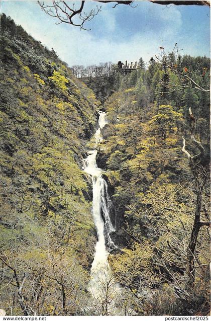 uk46185 mynach falls bridge cardiganshire wales uk waterfall