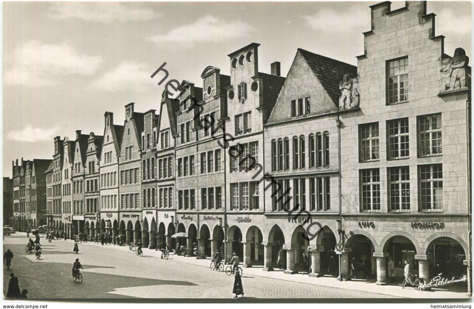 Münster in Westfalen - Prinzipalmarkt - Foto-AK - Verlag Carl Pohlschmidt Münster