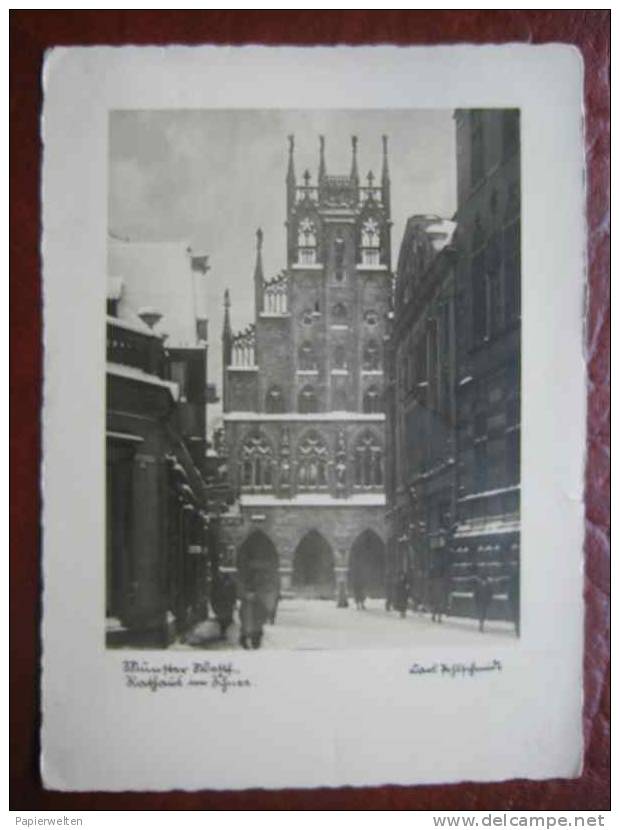 Münster - Rathaus Schnee