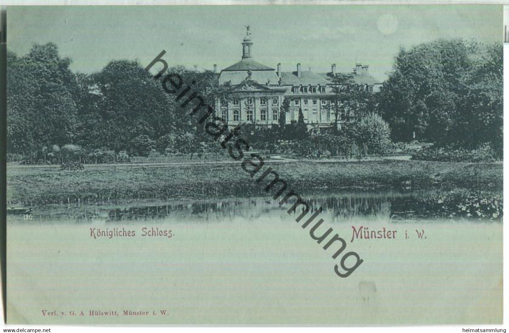 Münster - Schloss - Verlag G. A. Hülswitt Münster ca. 1895