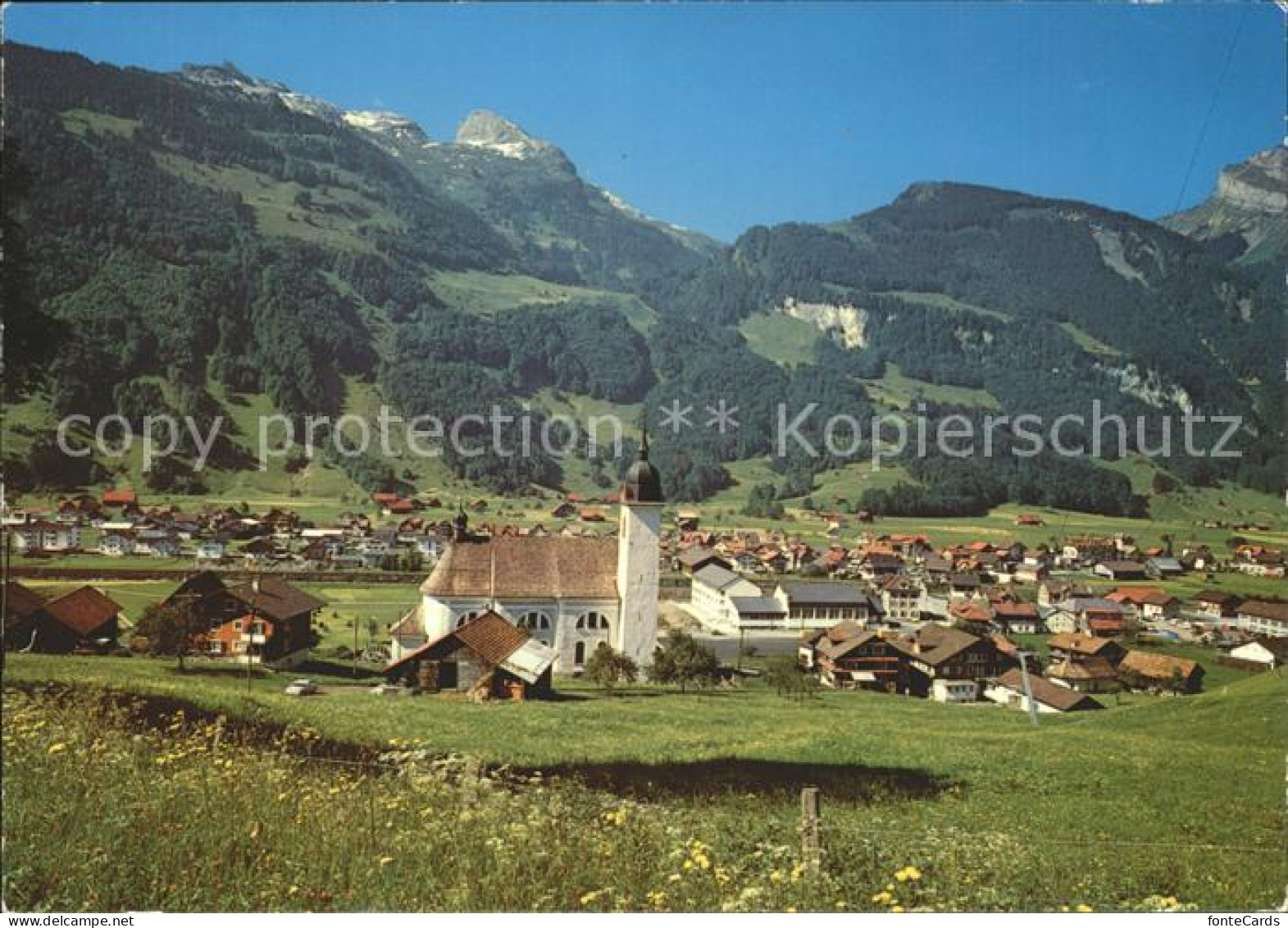 Muotathal mit Achselberg Schwarzstock und Plankstock