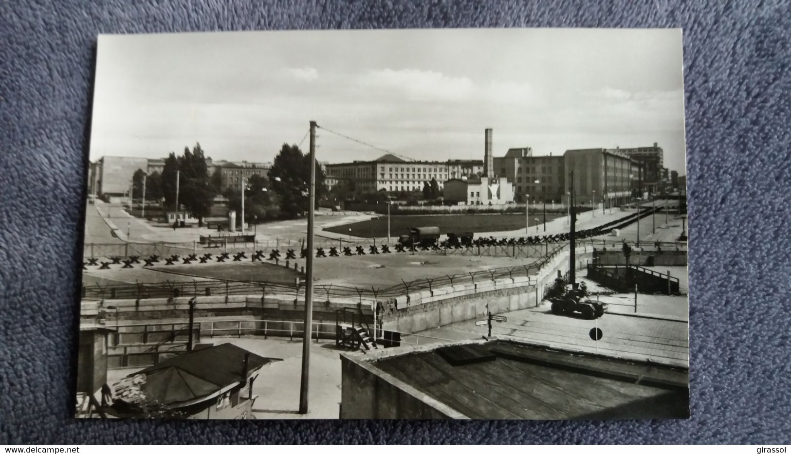 MUR DE BERLIN PLACE DE POSTDAM AVEC RUE LEIPZIG ET RUE STRESEMAN FORMAT ANCIEN
