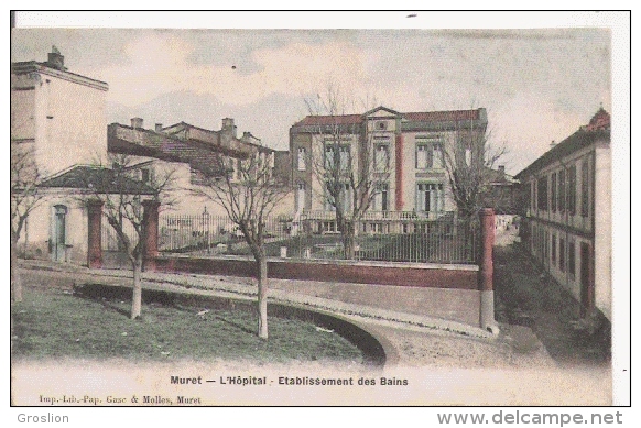 MURET L'HOPITAL ETABLISSEMENT DES BAINS 1908