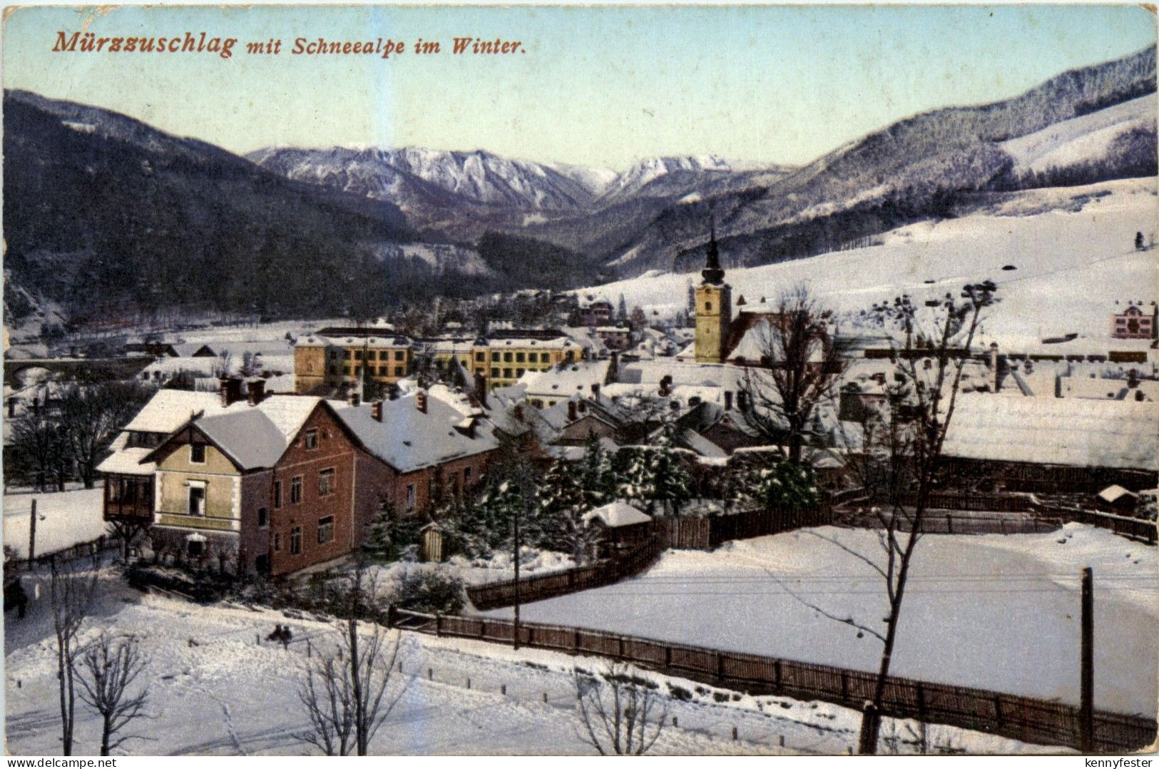 Mürzzuschlag/Steiermark - Mürzzuschlag - mit Schneealpe im Winter