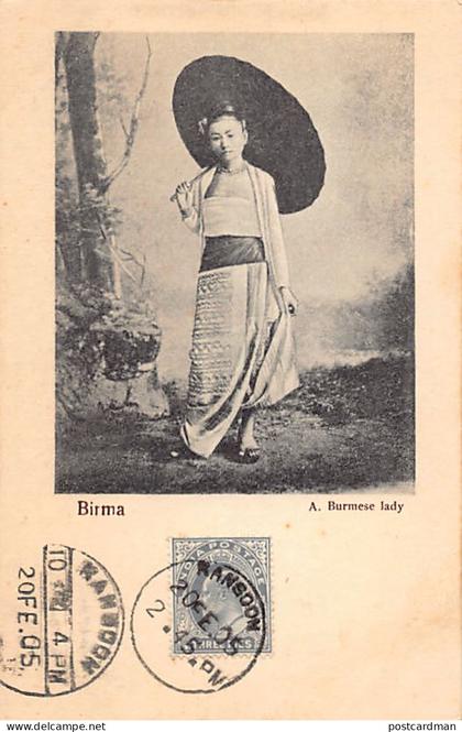 MYANMAR Burma - A burmese lady - Publ. unknown
