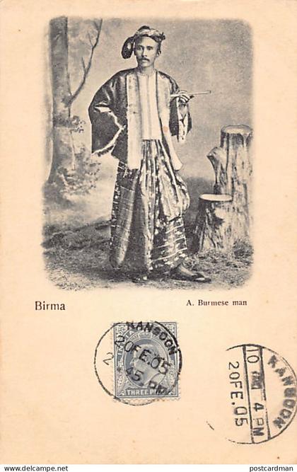 MYANMAR Burma - A burmese man - Publ. unknown