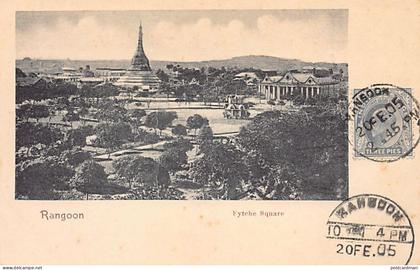 MYANMAR Burma - RANGOON - Fytche Square - Publ. unknown
