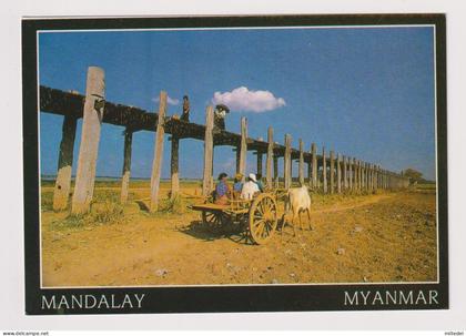 Z263 - MYANMAR - Birma, Mandalay - The longest teak wooden U Bein's bridge,