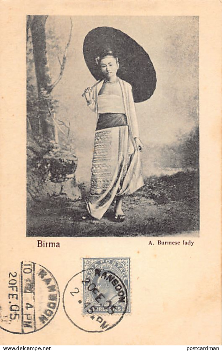 MYANMAR Burma - A burmese lady - Publ. unknown