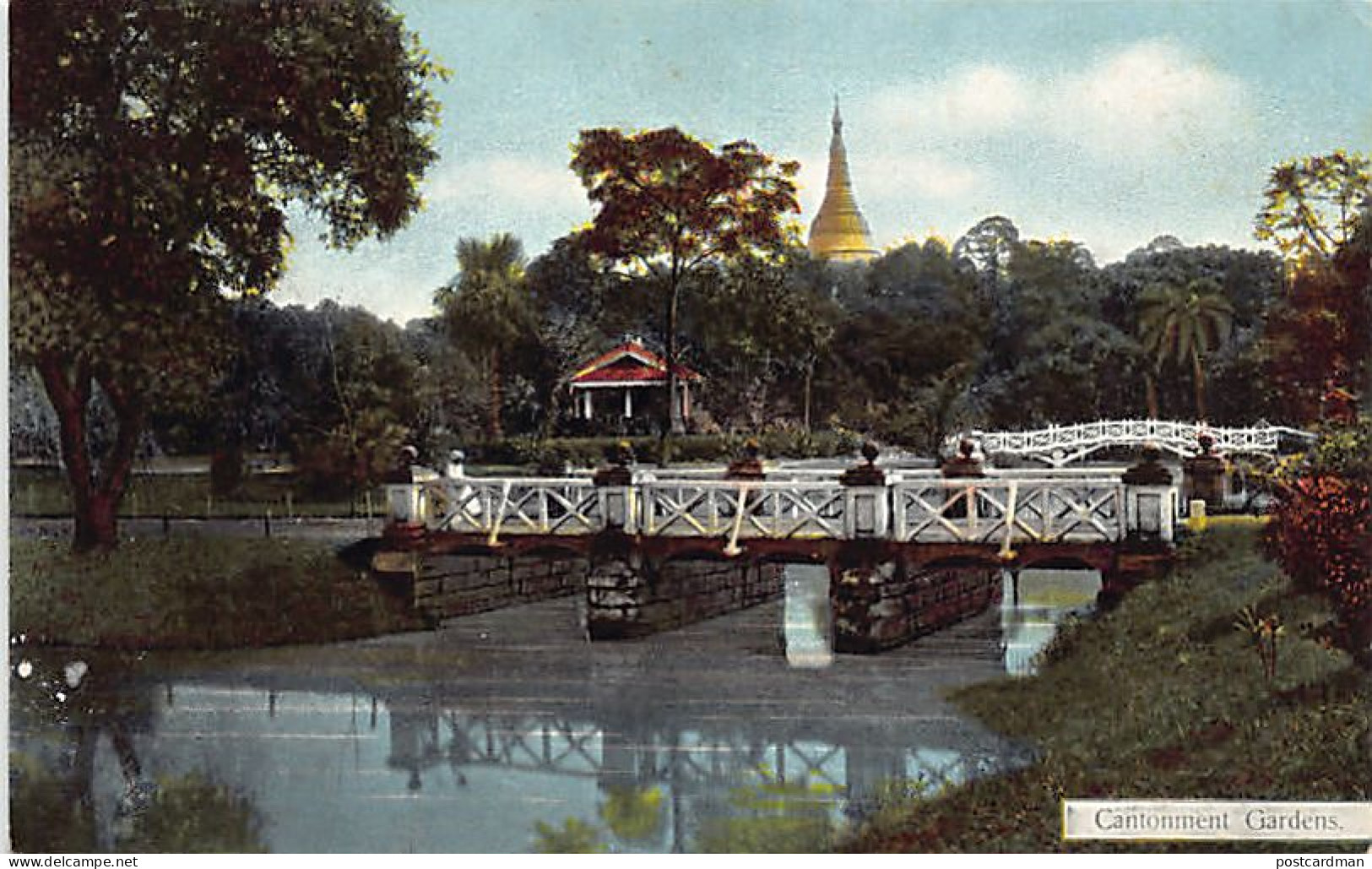 MYANMAR Burma - RANGOON - Cantonment Gardens - Publ. D.A. Ahuja 26