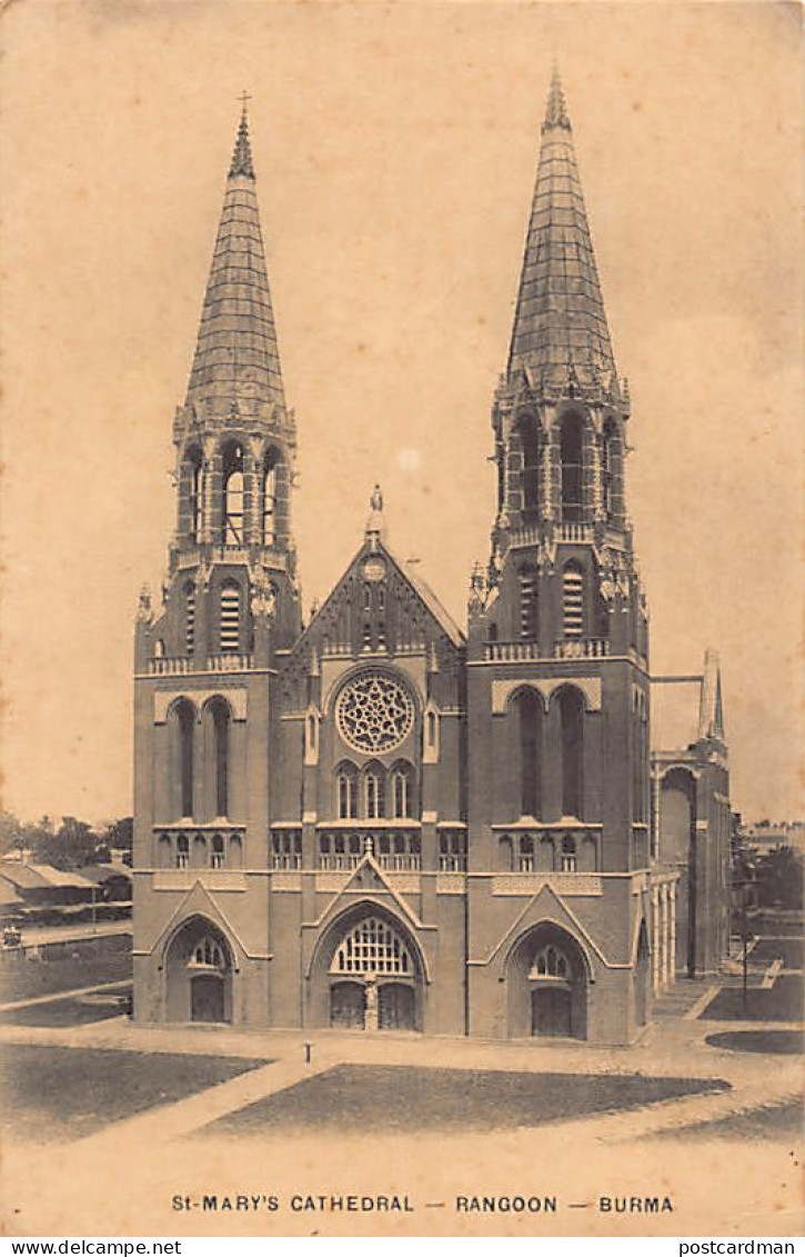 MYANMAR Burma - RANGOON - St. Mary's Cathedral - Publ. unknown