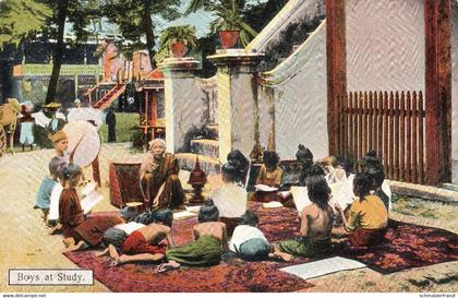 AK Myanmar Burma Birma ပြည်ထောင်စု သမ္မတ မြန်မာနိုင်ငံတေ Boys Study Rangoon ရန်ကုန် Rangun Yangon Mandalay မန္တလေးမြို့,