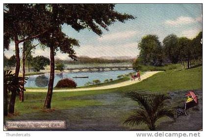 BIRMA BURMA RANGOON D A AHUJA  COLOR COULEUR RANGOON DALHOUSIE PARK NO 15