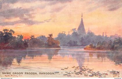 L255 Burma Myanmar Shwe Dagon Pagoda Rangoon postcard