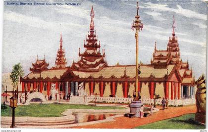 PC BURMA MYANMAR BURMA BRITISH EMPIRE EXHIBITION WEMBLEY (a82525)