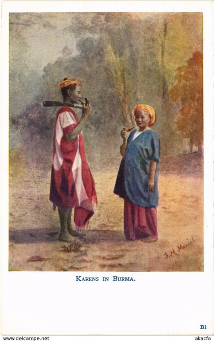 PC BURMA MYANMAR KARENS IN (a82469)
