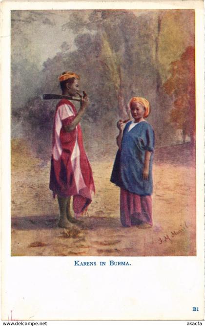 PC BURMA MYANMAR KARENS IN (a82524)