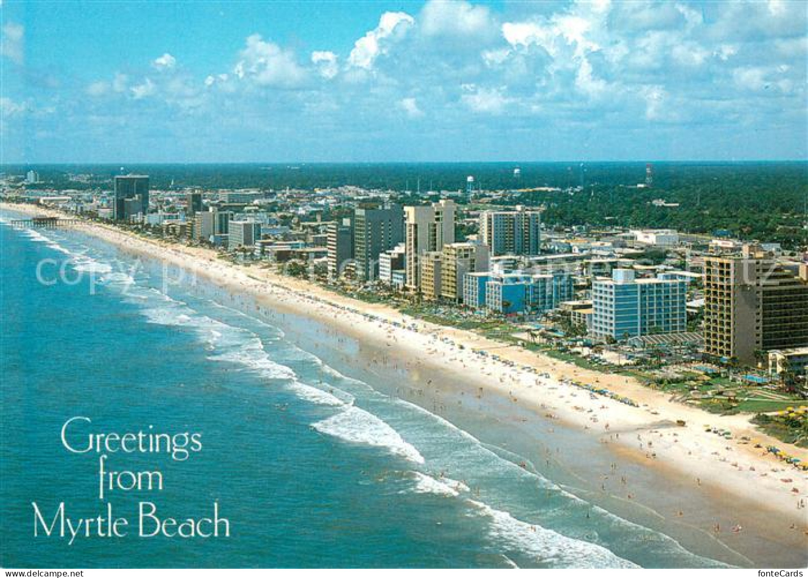 Myrtle Beach Air view of the center of Myrtle Beach