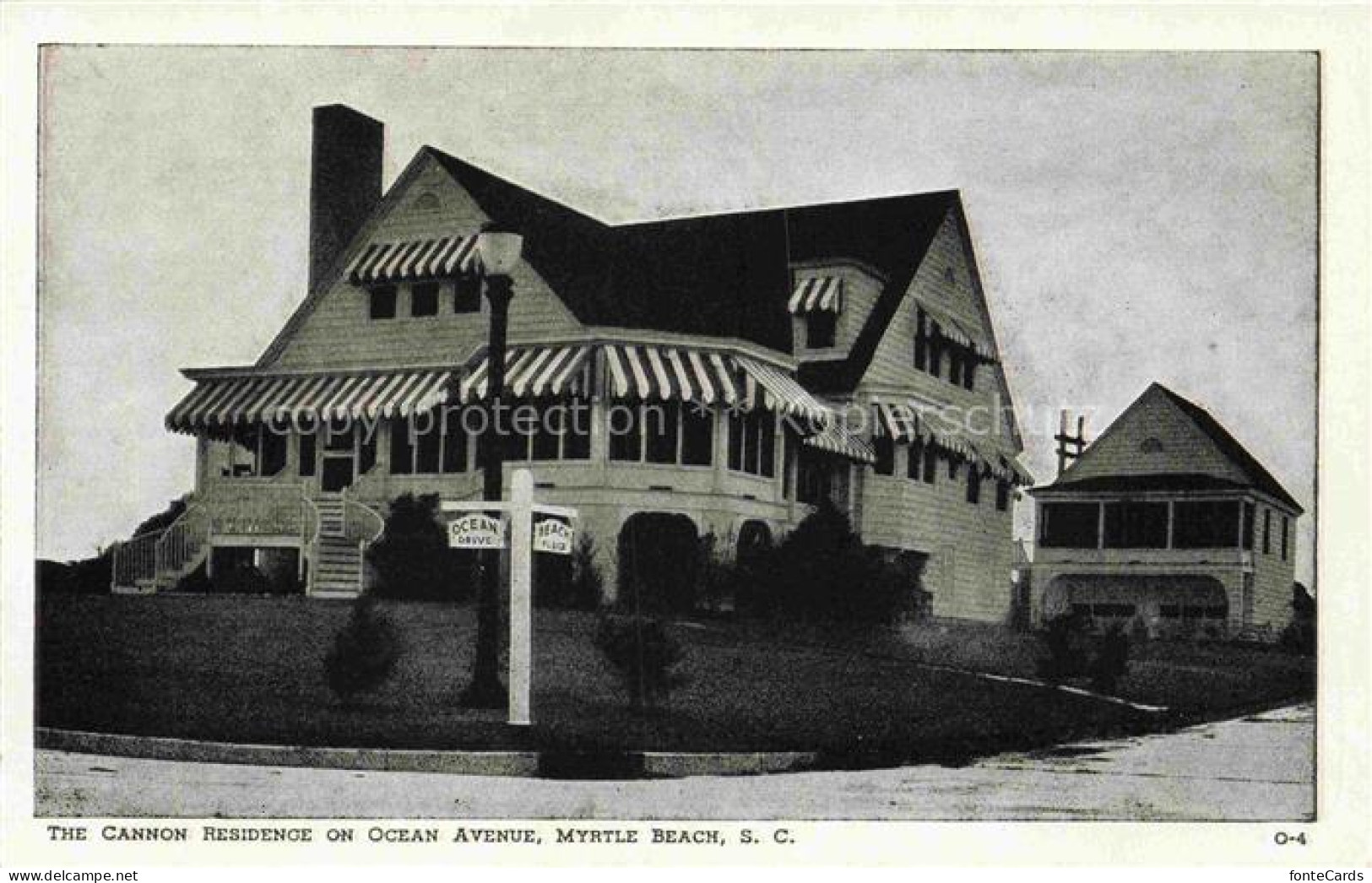 Myrtle Beach South Carolina USA The Cannon Residence on Ocean Avenue