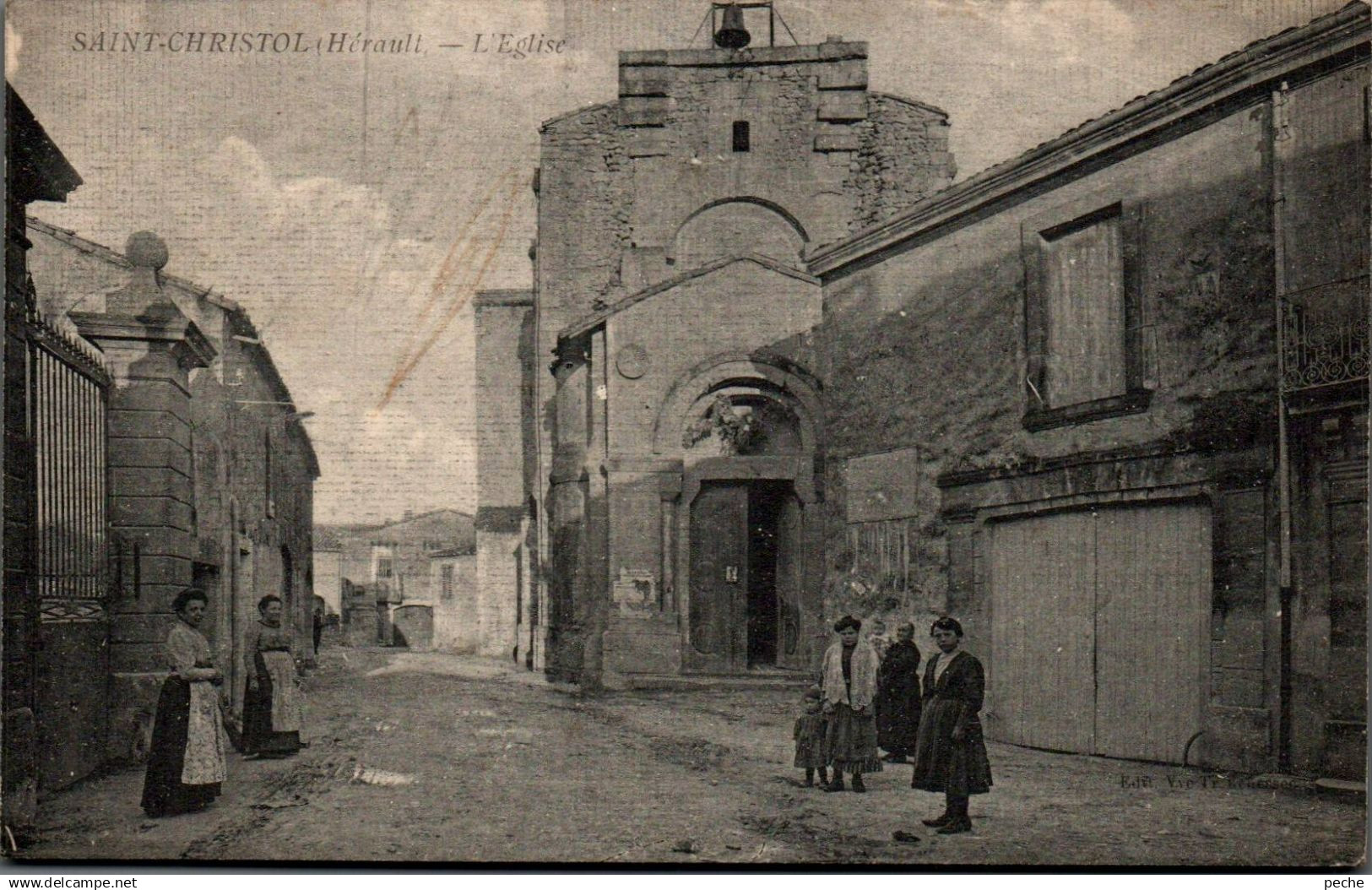 N°14160 W -cpa Saint Christol -l'église-