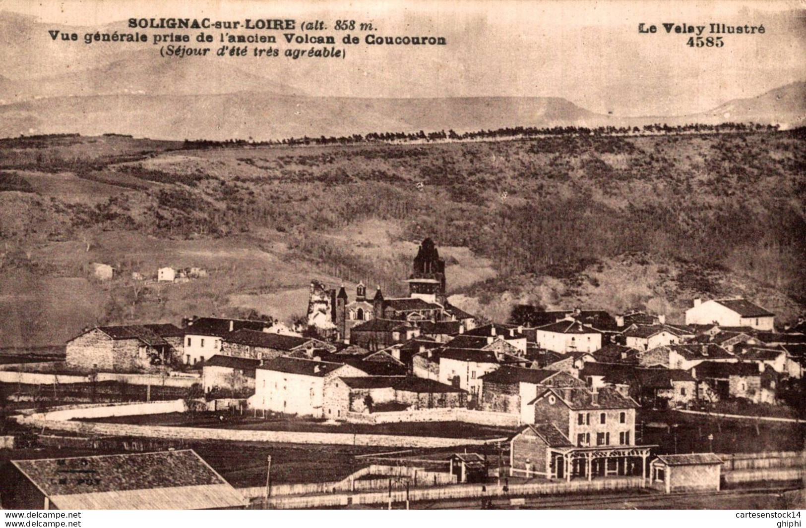 N°27288 Z -cpa Solignac sur Loire -vue générale-
