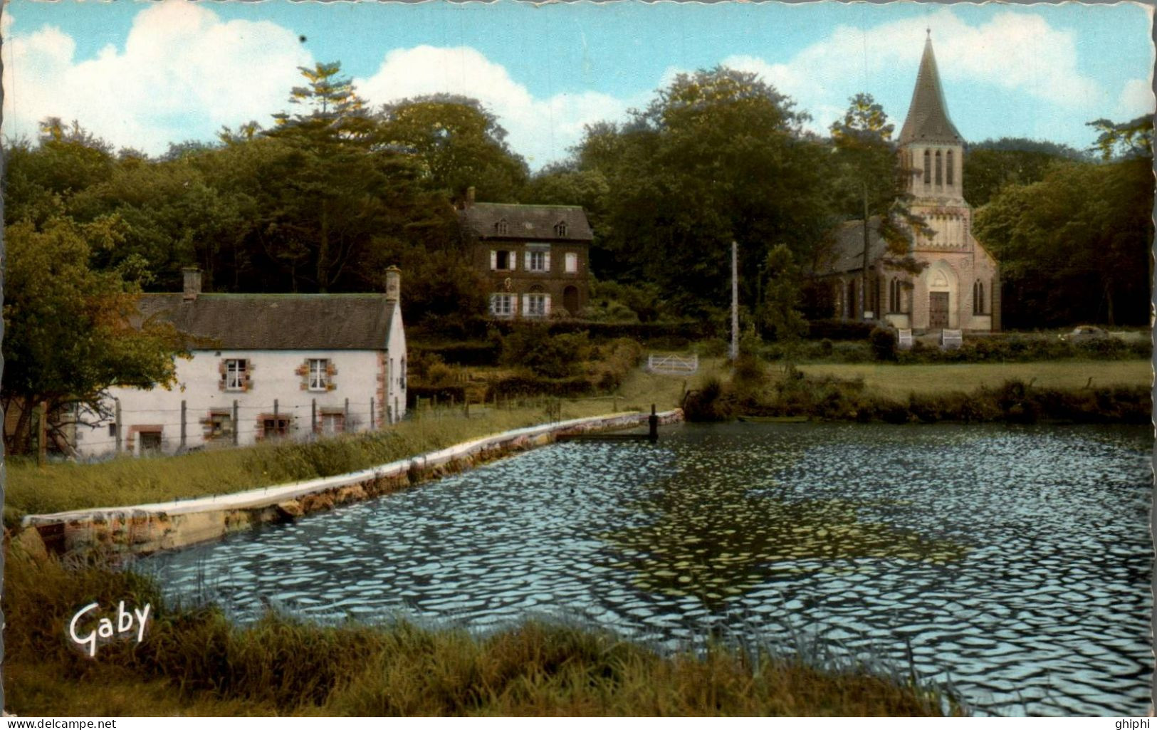 N°32019 W -cpsm Athis de l'Orne -l'étang et l'église-