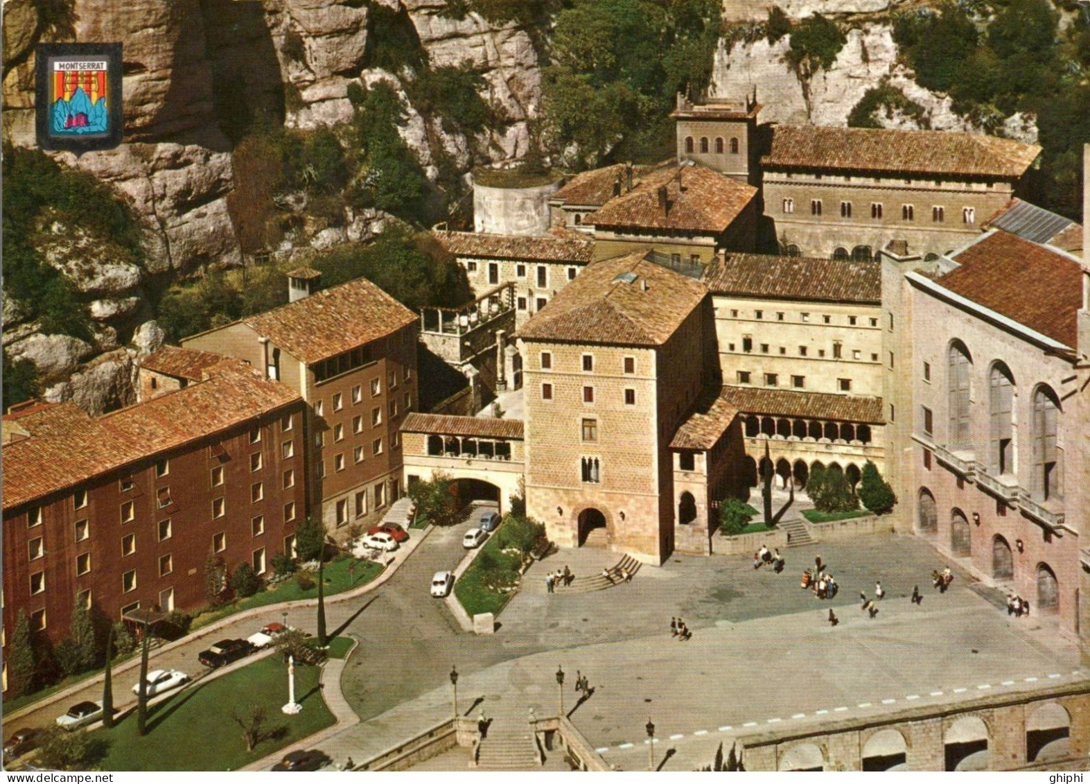 N°44576 W -cpsm Montserrat -plazas del Santuario-
