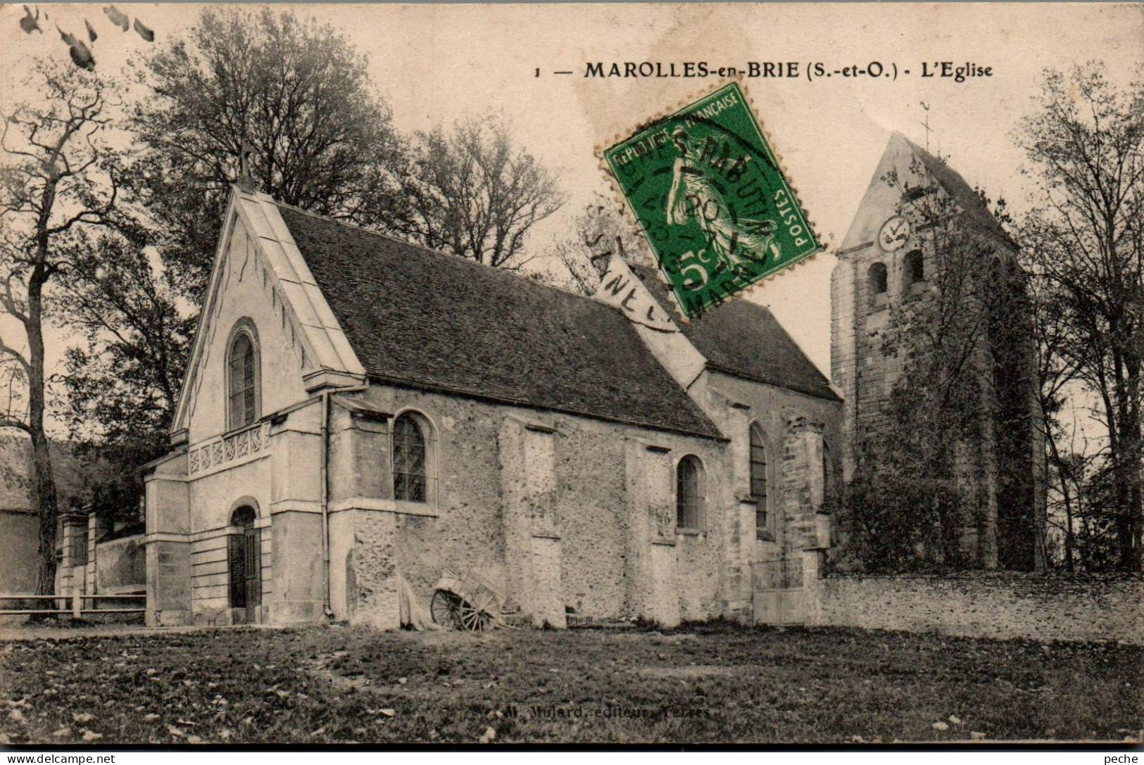 N°4851 W -cpa Marolles en Brie -l'église-