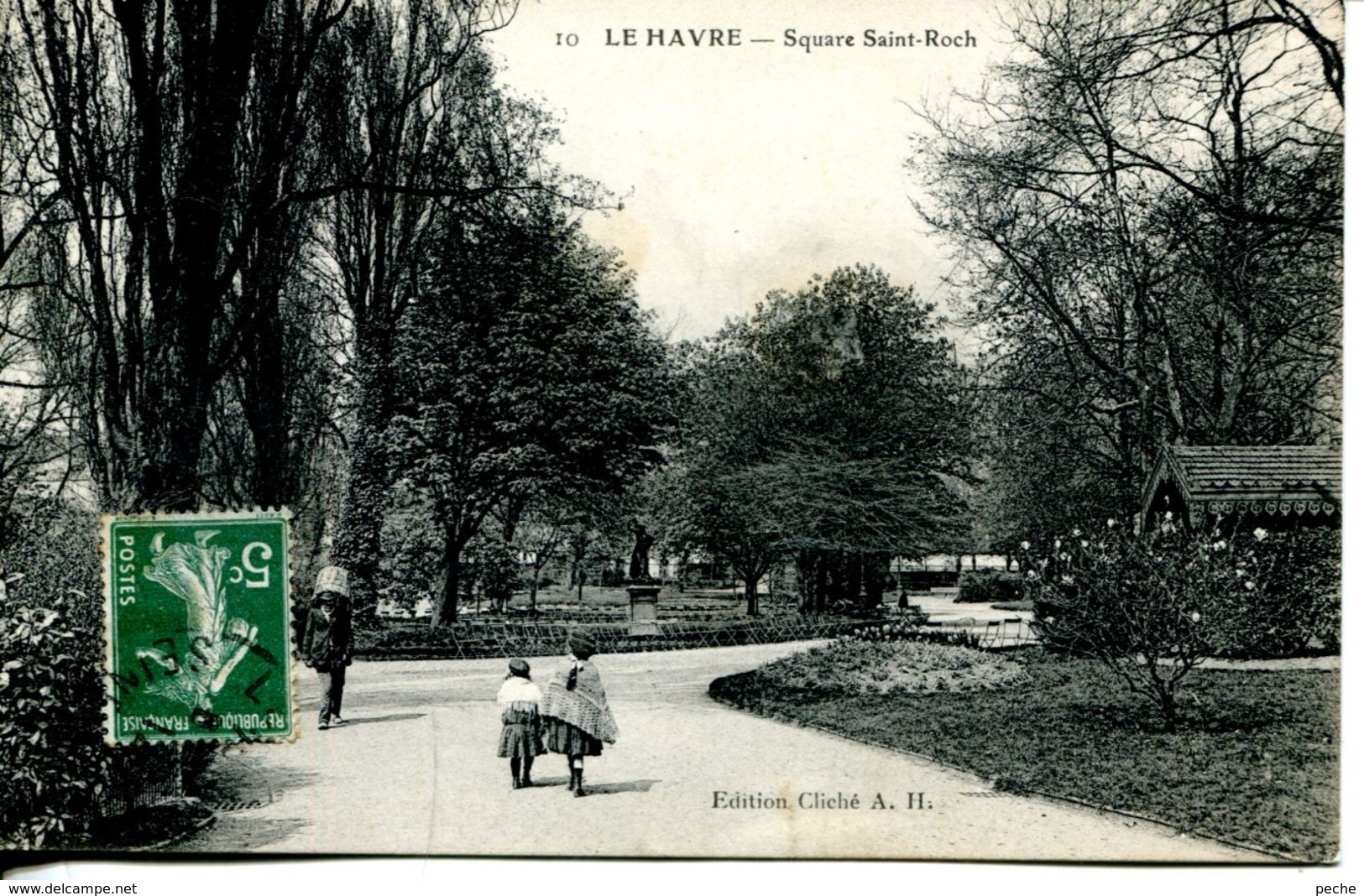 N°69505 -cpa Le Havre -square Saint Roch -