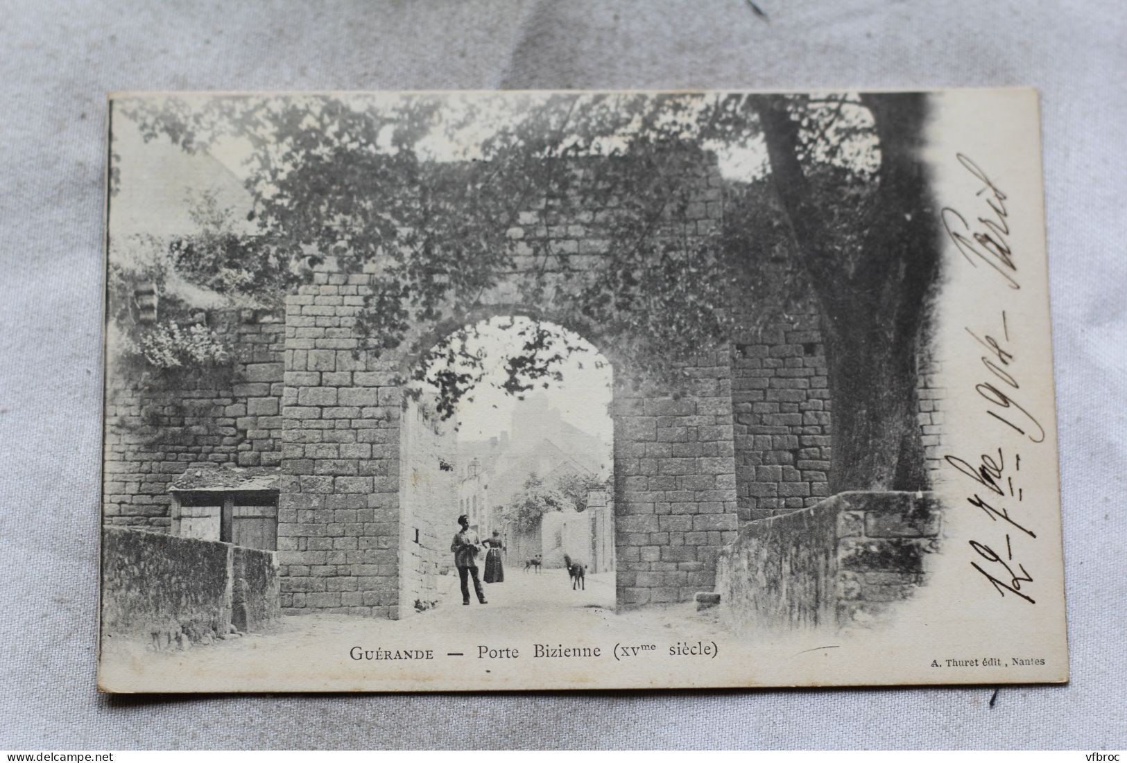 N497, Cpa 1904, Guérande, porte Bizenne, Loire Atlantique 44