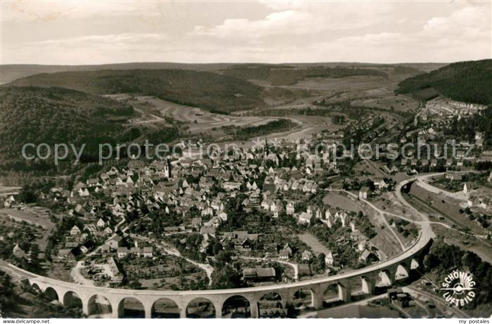 Nagold Fliegeraufnahme Viadukt