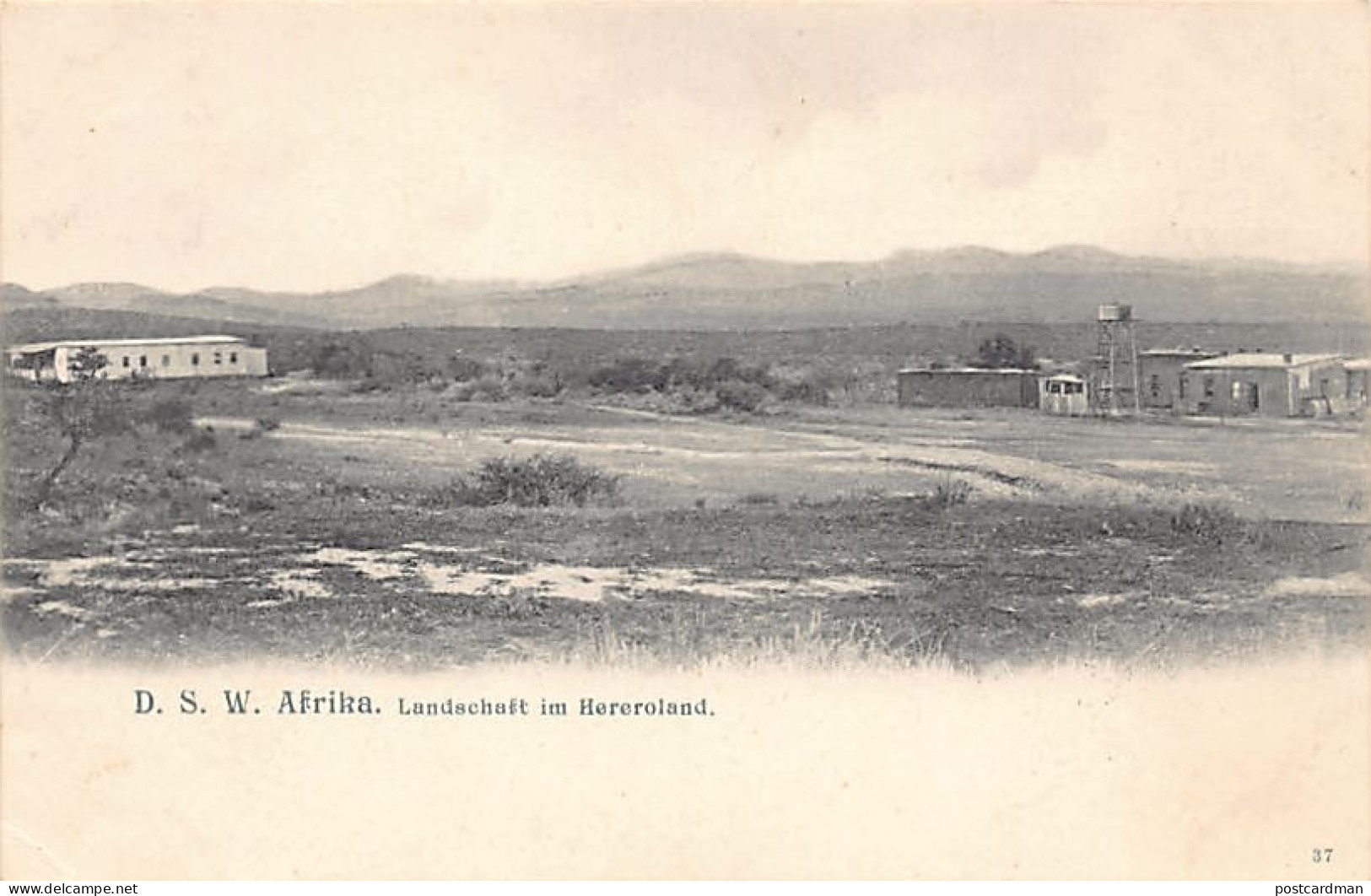 Namibia - Deutsch-Südwestafrika - Landschaft im Hereroland - Publ. unknown