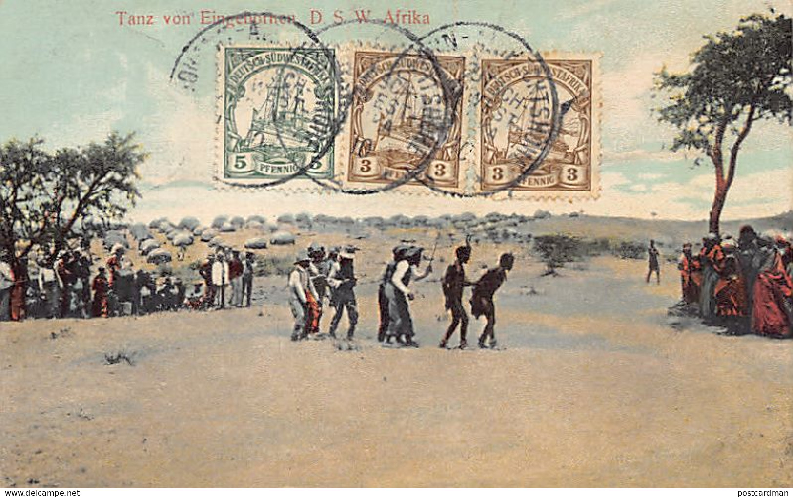 Namibia - Deutsch-Südwestafrika - Native dance - Publ. F. Nink 47
