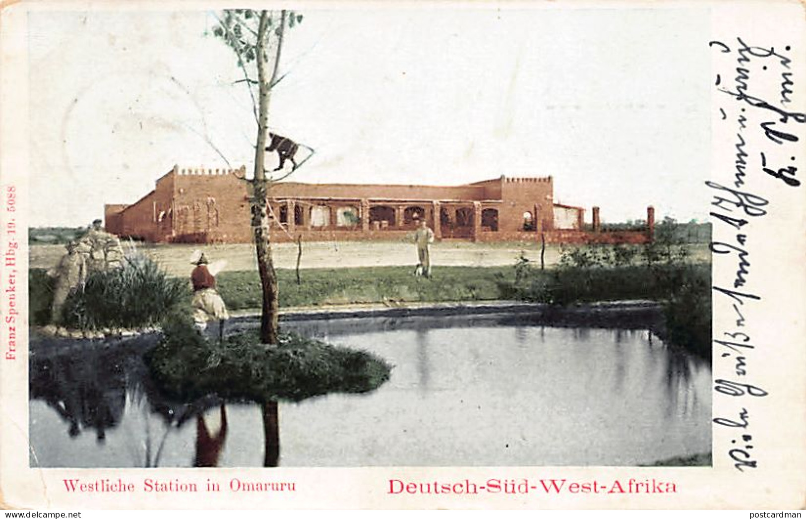 Namibia - Deutsch-Südwestafrika - Westliche Station in Omaruru - Publ. Franz Spenker