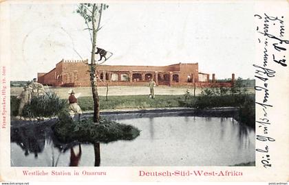 Namibia - Deutsch-Südwestafrika - Westliche Station in Omaruru - Publ. Franz Spenker