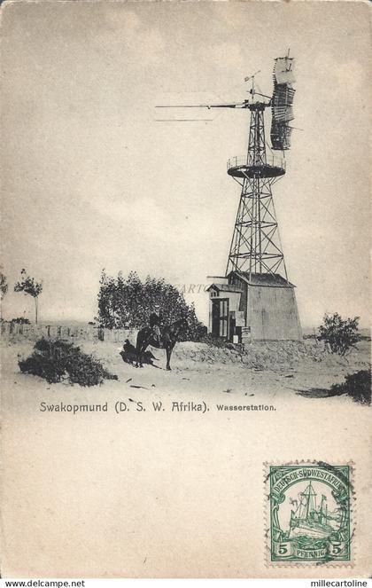 NAMIBIA - Swakopmund - Wasserstation DSWA Deutsch Sudwest Afrika 1904 Postcard