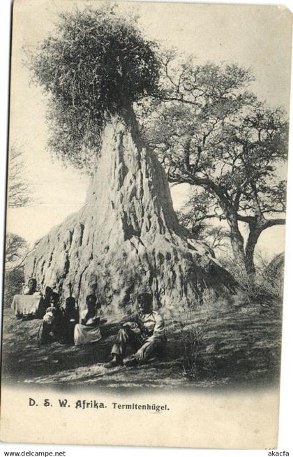 PC NAMIBIA, GERMAN SW AFRICA, TERMITENHÜGEL, Vintage Postcard (b33579)