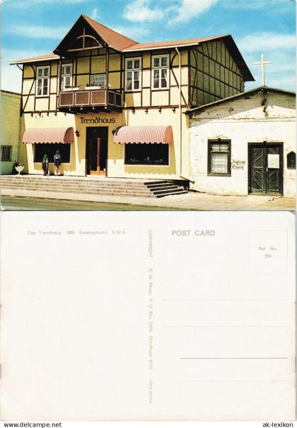 Postcard Swakopmund Trendhaus & Anglican Church, S.W.A Namibia 1970