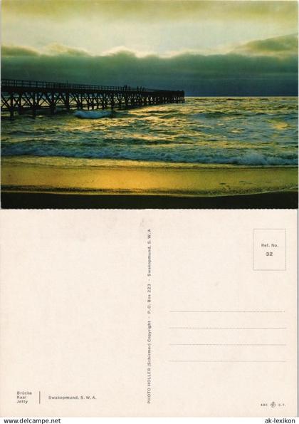 Swakopmund Brücke Seebrücke Kaai Jetty S.W.A. Namibia Meer 1975